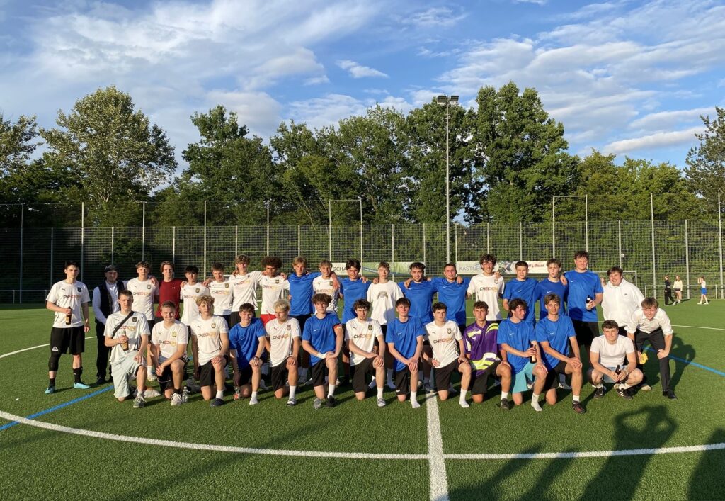 ein spannendes Fußballmatch.